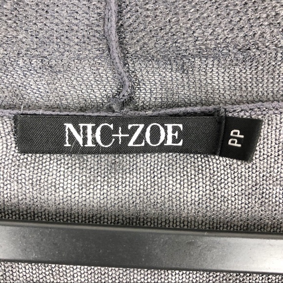 NIC + ZOE Long Lengths Cardigan Graphite Size PP